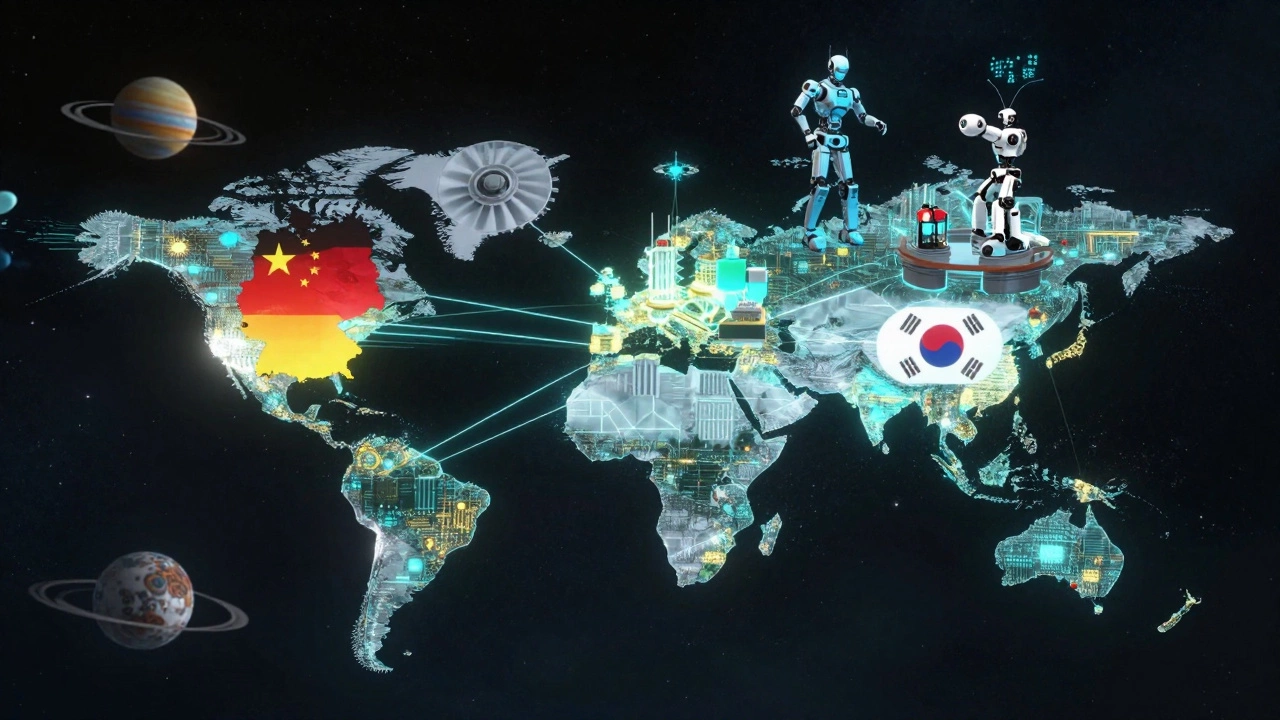 Глобальная сеть производственных центров, соединённых потоками данных