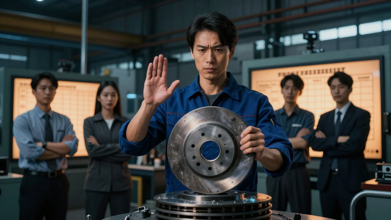 Инженер отказывается подписывать бракованные тормозные диски, несмотря на давление со стороны руководства.