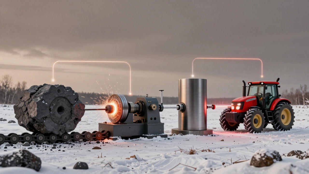 Четыре этапа контроля качества, соединённые потоками данных, в символическом виде.