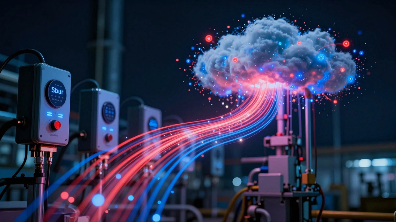 Датчики IoT на оборудовании Сибур с потоками данных