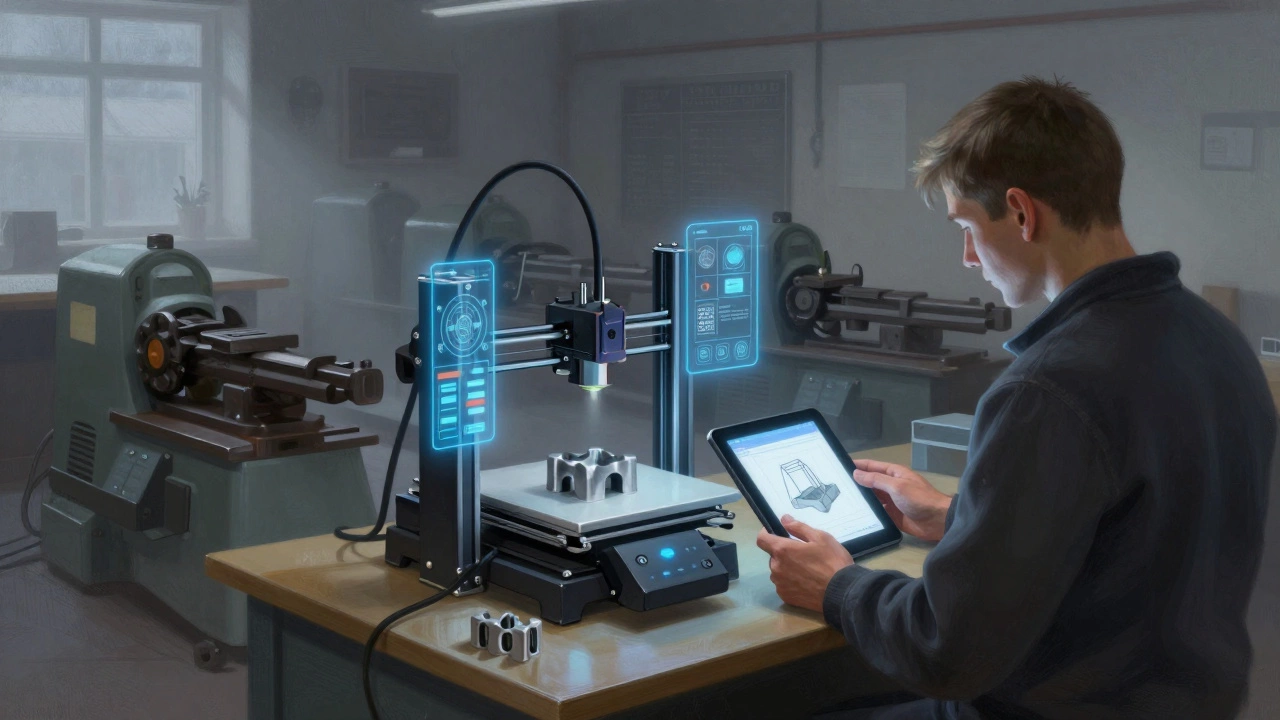 3D-печать детали по цифровому чертежу, а старые станки стоят без дела.