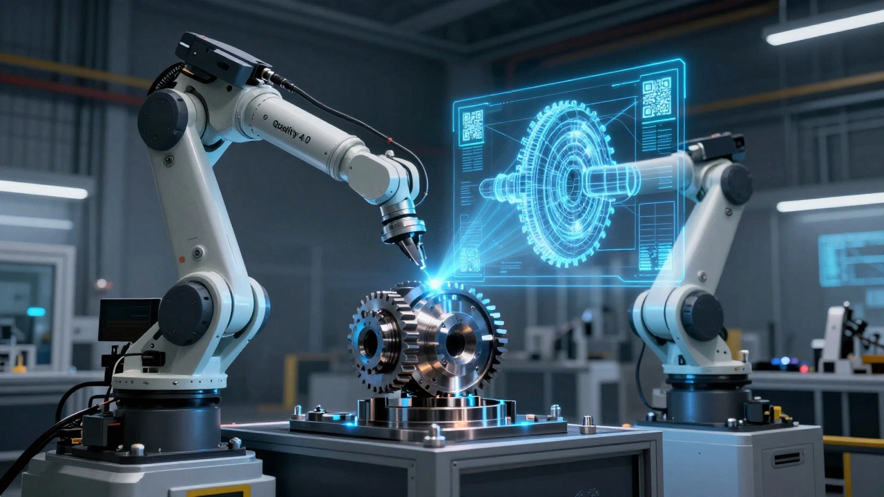 Роботизированная линия с лазерным сканированием детали и ее цифровым двойником